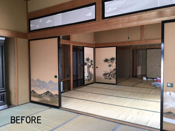 10帖二間と8畳一間がつづく和室。中央の和室とその向こうが、新たなリビング。